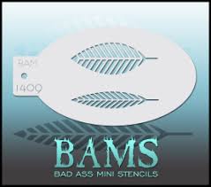 Bad Ass Stencils - BAM 1409 - Leaf Stencil