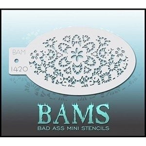 Bad Ass Stencils BAM 1420 - Lace Stencil