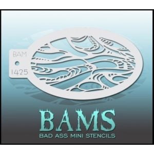 Bad Ass Stencils BAM 1425 - Oil Slick Stencil