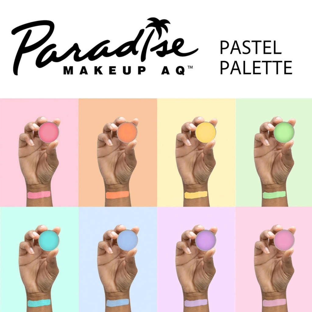 Mehron Paradise Makeup AQ – 8 Color Palette – Pastel
