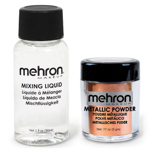 Mehron Metallic Powder & Mixing Liquid - Copper