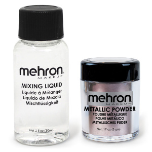 Mehron Metallic Powder & Mixing Liquid - Lavender
