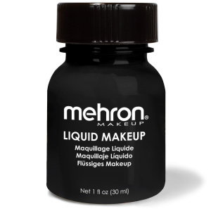 Mehron Liquid Makeup - Black (30ml/130ml)