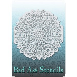 Bad Ass Stencils BAD6080 Dainty Lace