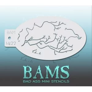 Bad Ass Stencils - BAM 1422 - Veins Stencil