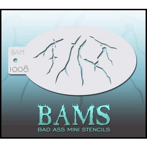 Bad Ass Stencils BAM 1008 Branches or Veins