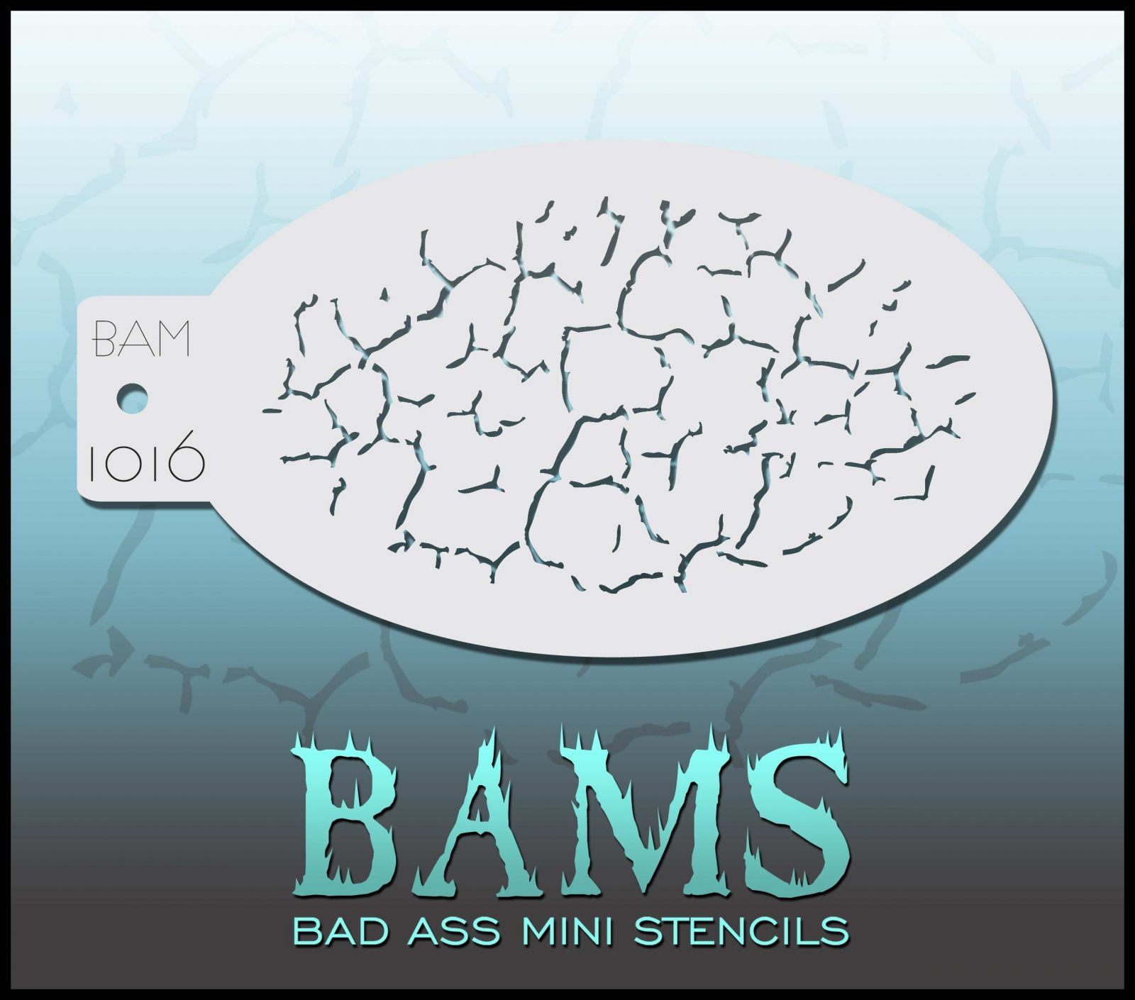 Bad Ass Stencils BAM 1016 Dry Cracks