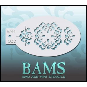 Bad Ass Stencils - BAM 1032 - Fleur de Lis Flower