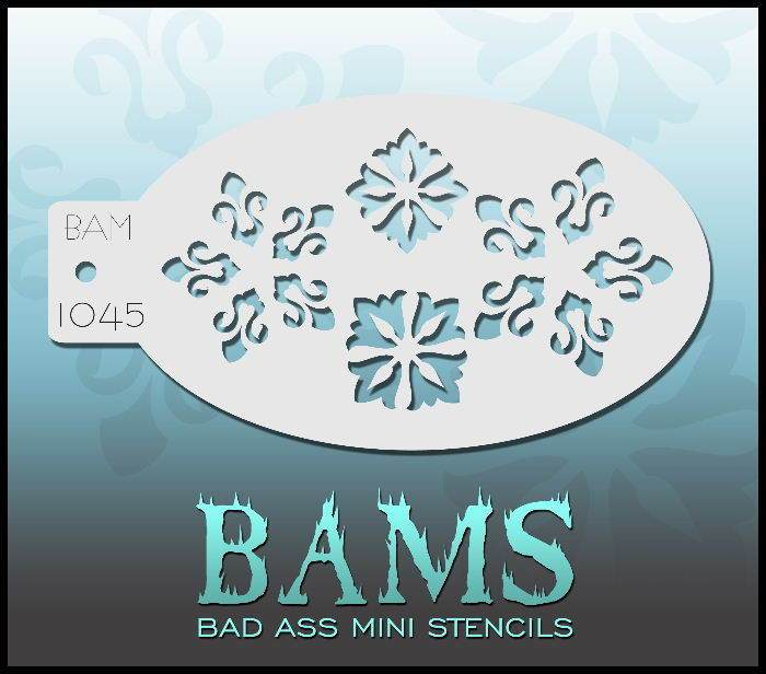 Bad Ass Stencils - BAM 1045 - Stencil Ornate Flower
