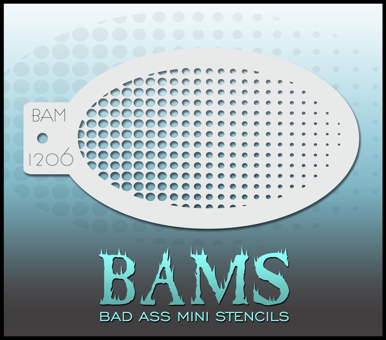 Bad Ass Stencils - BAM 1206 Stencil Dots gradient