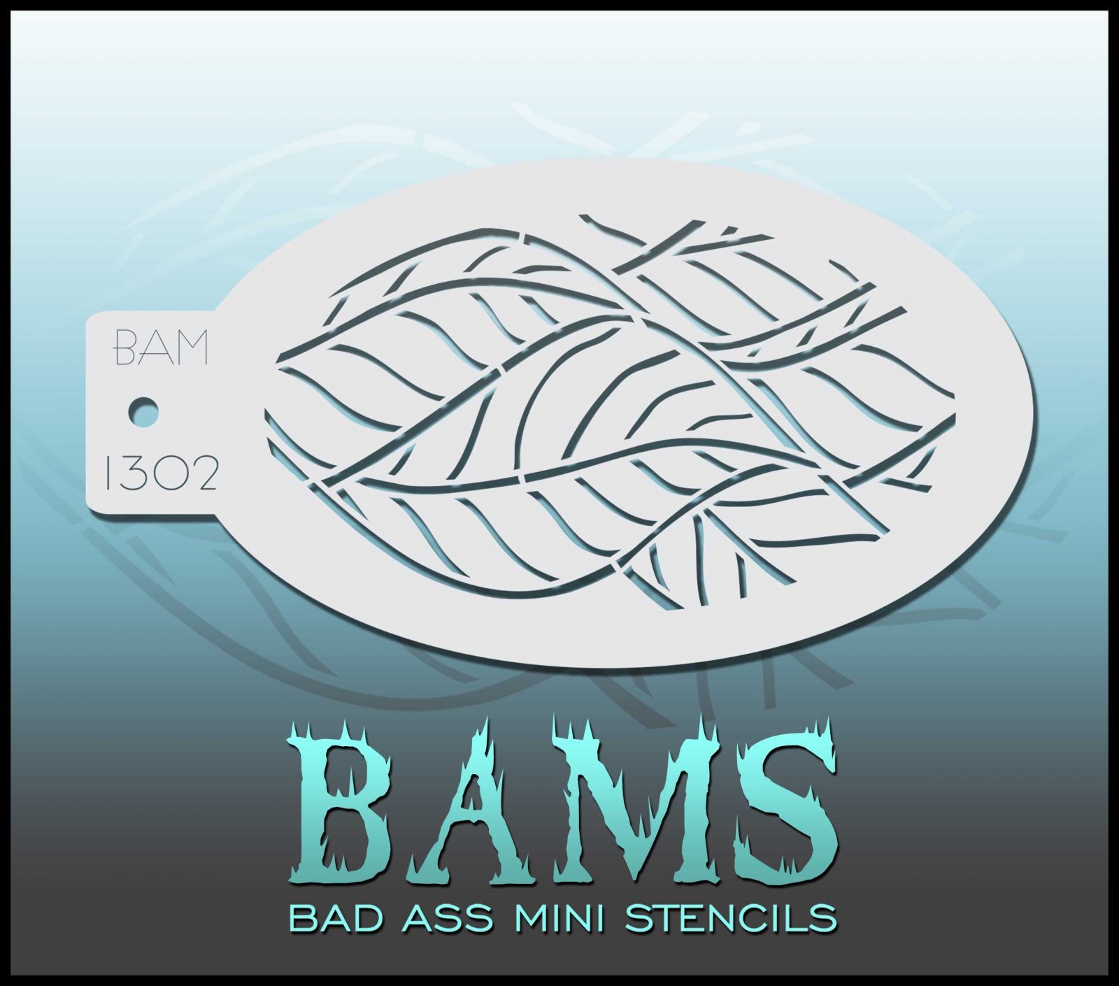 Bad Ass Stencils - BAM 1302 - Leaf patterns