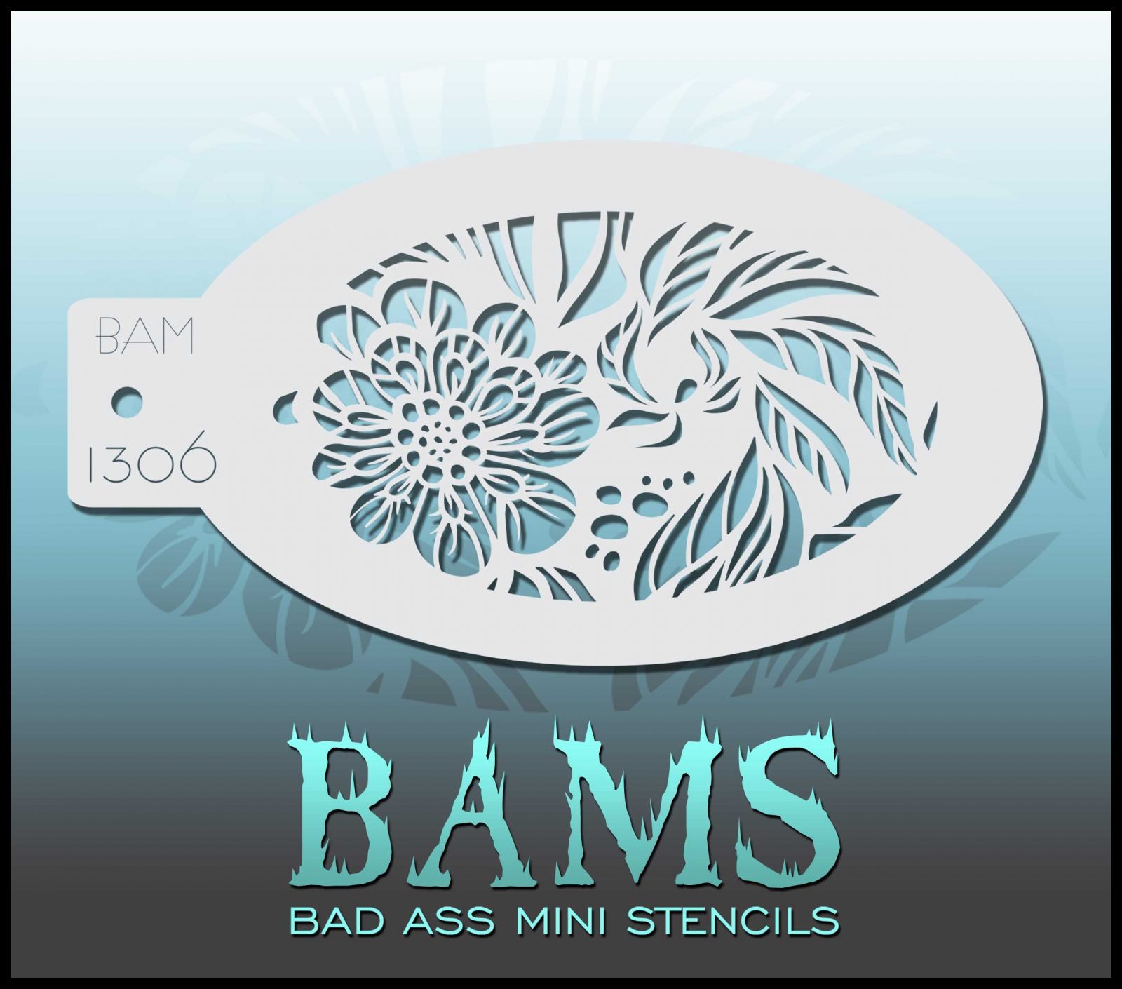Bad Ass Stencils - BAM 1306 - Stencil Floral