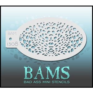 Bad Ass Stencils - BAM 1308 Pebble Animal Print Stencil