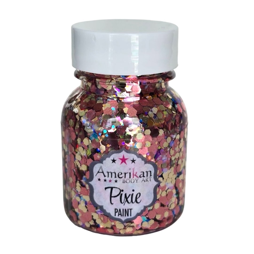 Amerikan Body Art Pixie Paint Glitter Gel - Be Mine (Rose Gold)