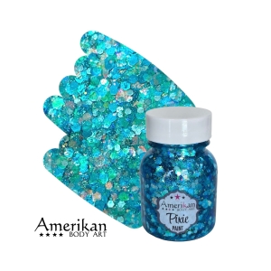Amerikan Body Art Pixie Paint Glitter Gel - Blue Monday