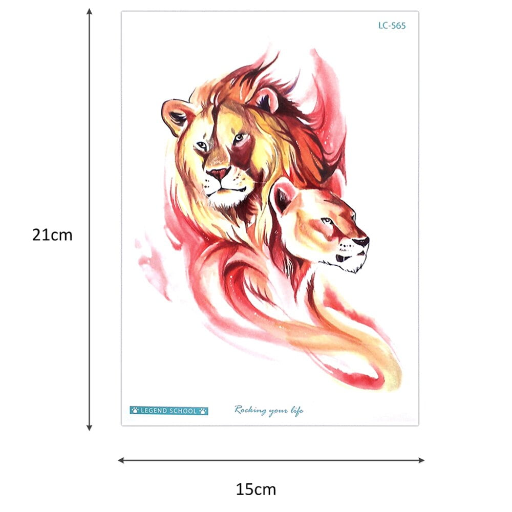 Temporary Tattoo LC-565 Lions