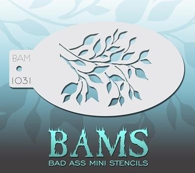 Bad Ass Stencils - BAM 1031 - Stencil Tree leaves