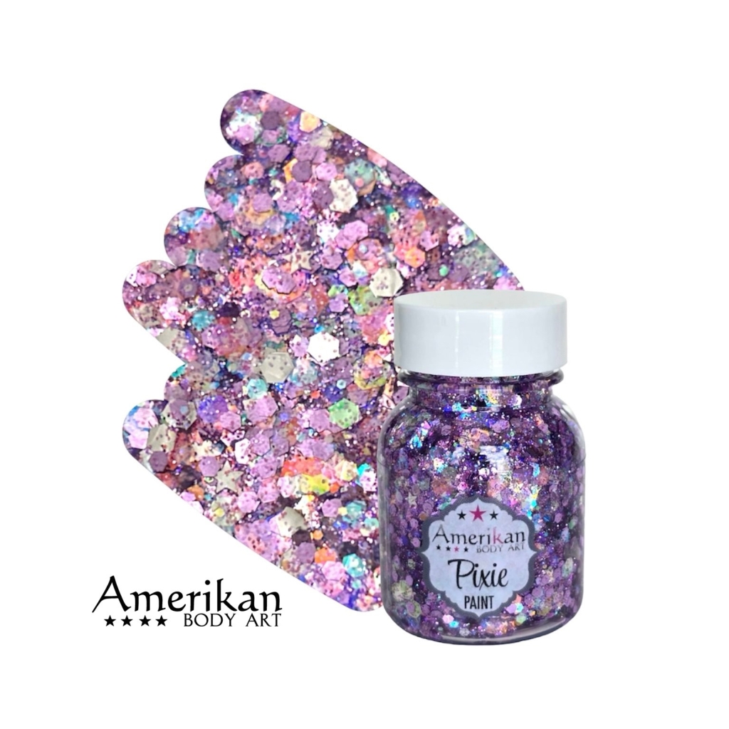 Amerikan Body Art Pixie Paint Glitter Gel - Purple Rain