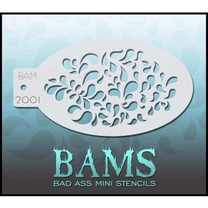 Bad Ass Stencils - BAM 2001 Teardrop Stencil