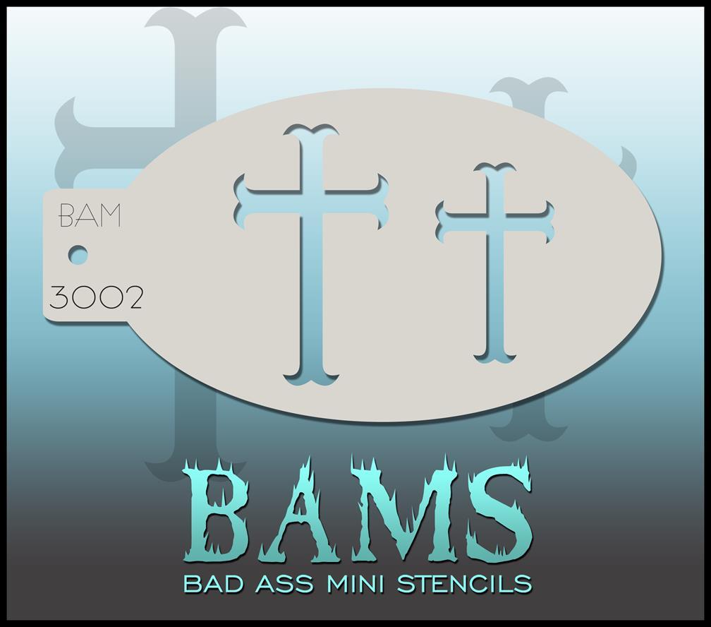 Bad Ass Stencils - BAM 3002 - Cross Stencil Catholic Communion