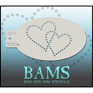 Bad Ass Stencils - BAM 3004 Heart Stencil