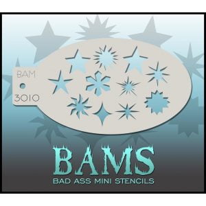 Bad Ass Stencils - BAM 3010 Stars and Shapes