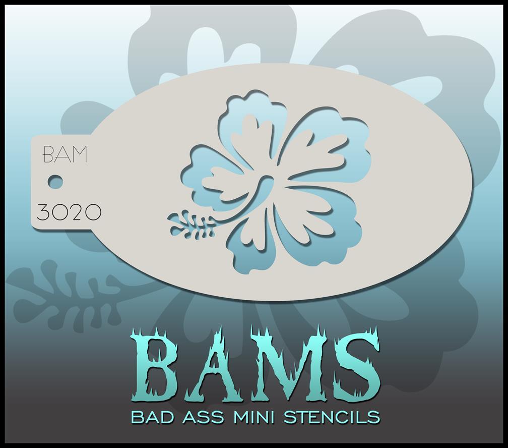 Bad Ass Stencils BAM 3020 - Flower Stencil