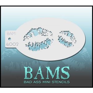Bad Ass Stencils BAM 4002 - Kiss Stencil