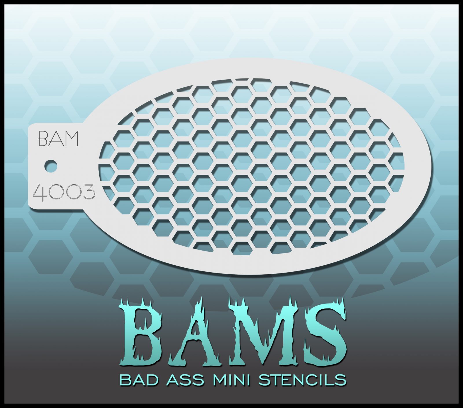 Bad Ass Stencils - BAM 4003 Honeycomb Stencil