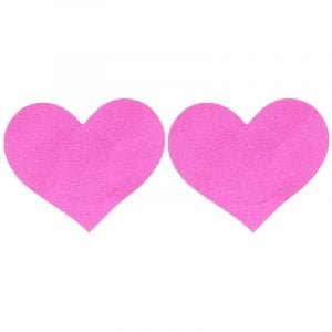 1 Pair of Heart Pasties Pink Nipple Covers