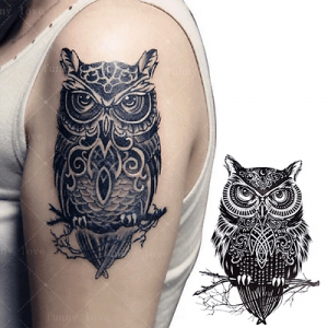 Temporary Tattoo HB-301 Owl
