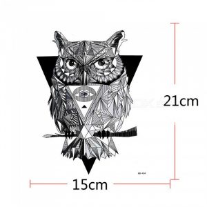 Temporary Tattoo HB-454 Owl