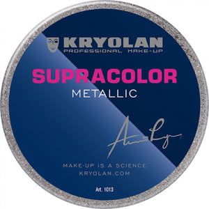 Kryolan Supracolor Metallic - Silver Greasepaint 8ml