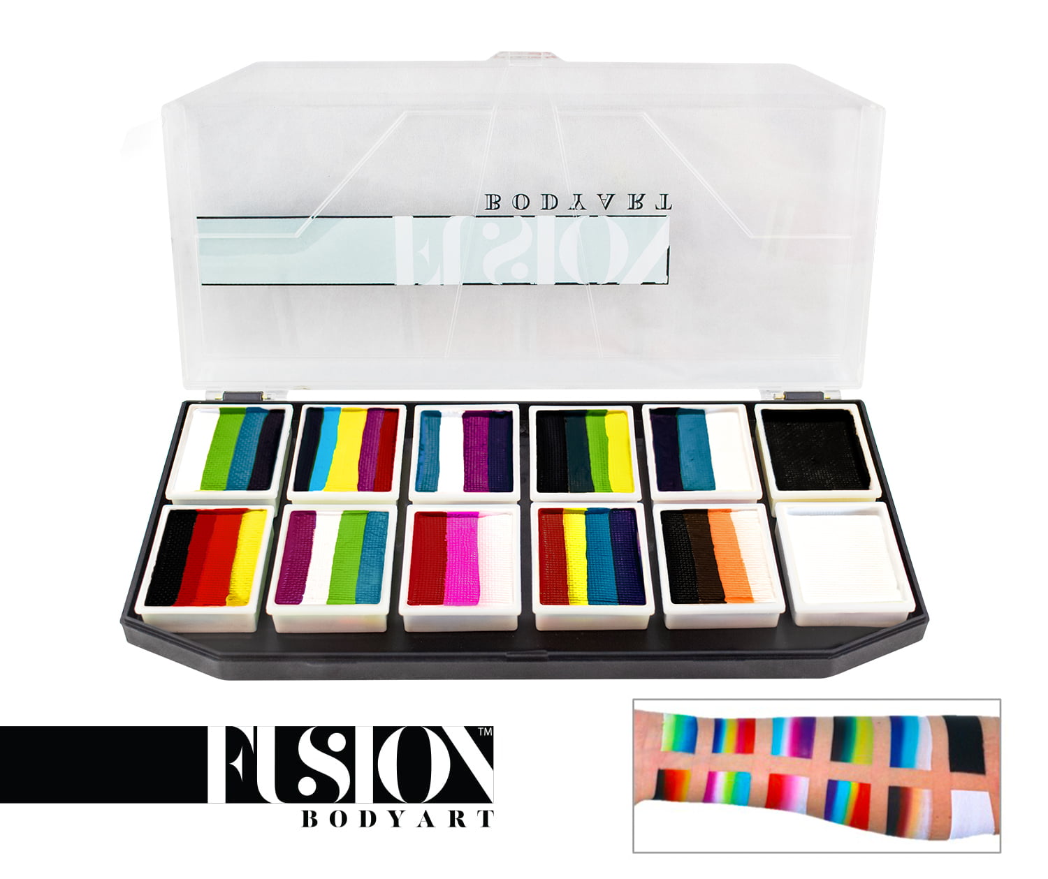 Fusion Face Painting Palette - Rainbow Explosion