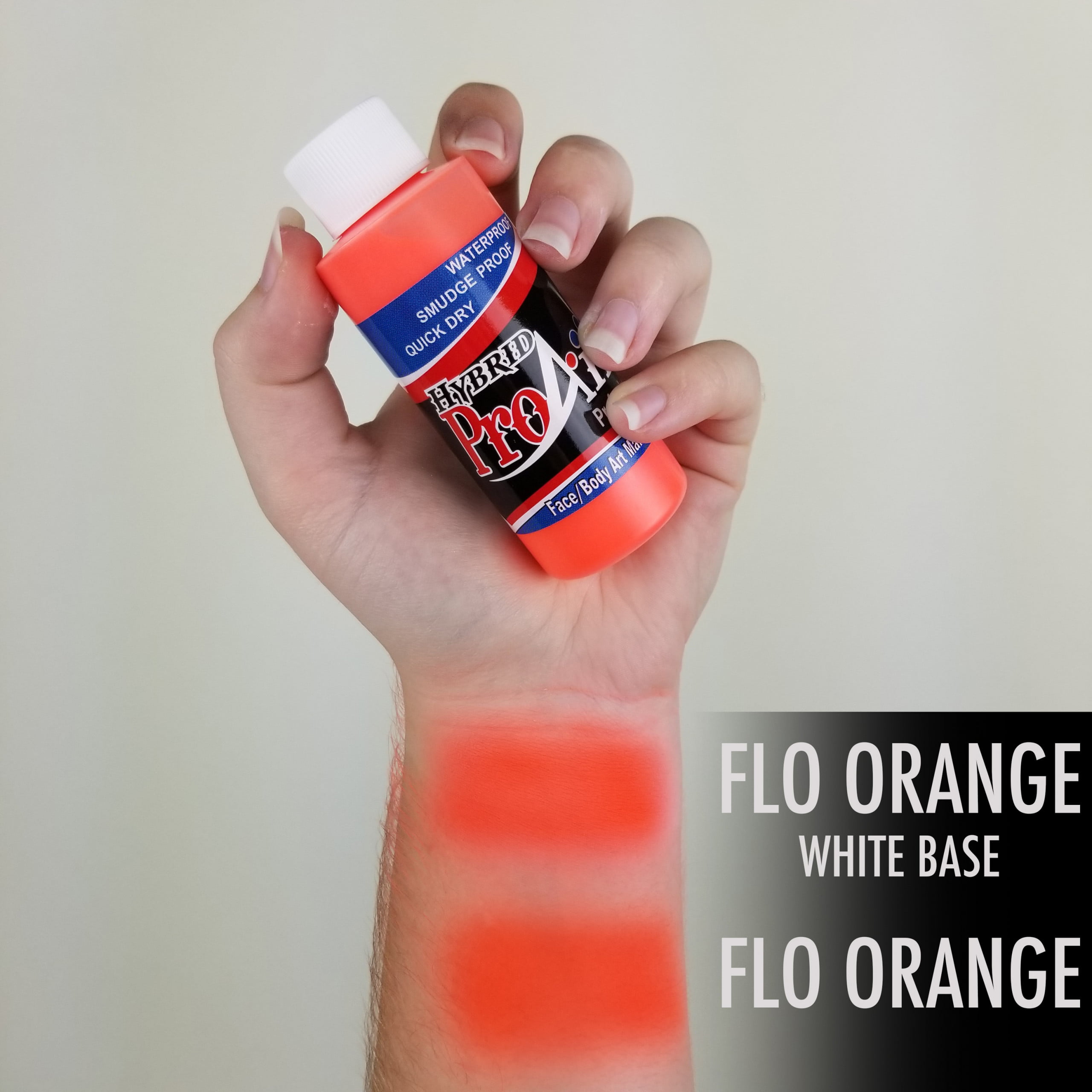 ProAiir Hybrid Fluorescent Orange 60ml (2oz) UV Neon Airbrush Paint
