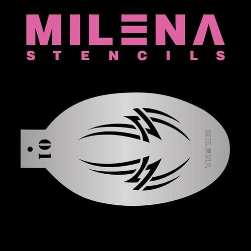Milena Stencils 01 Sharp Tribal Stencil