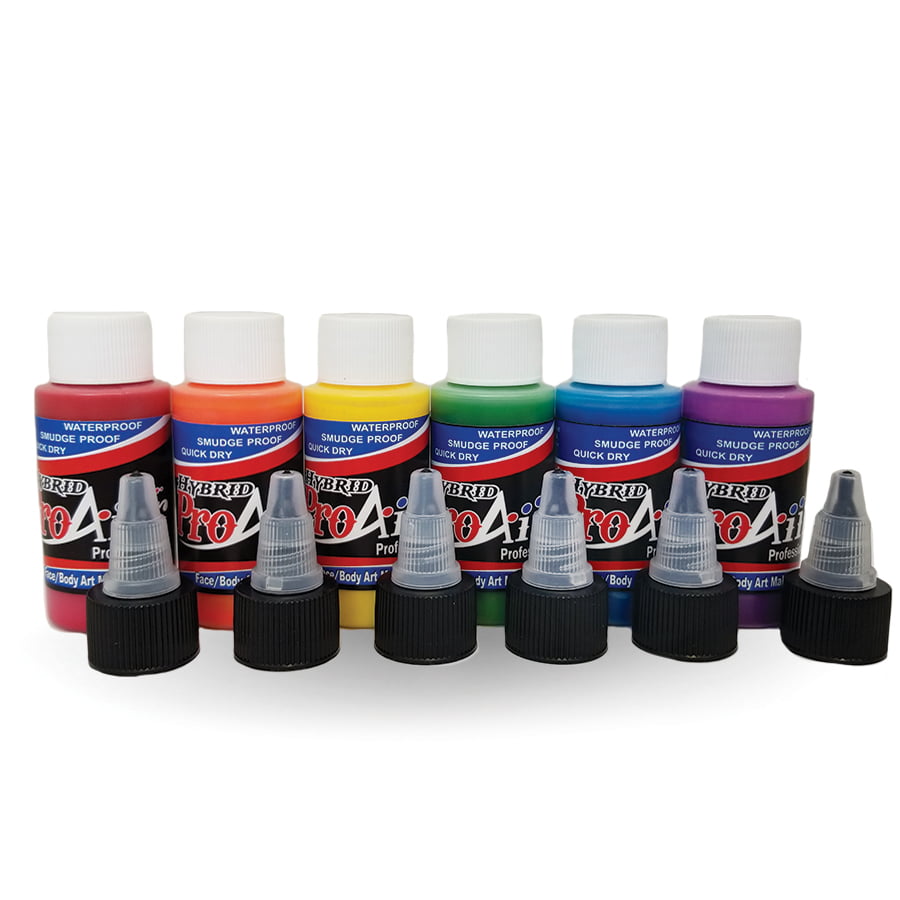 ProAiir Hybrid Rainbow Colours Pack 6 x 30ml (1oz) Airbrush paint