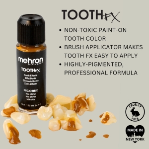 Mehron - Tooth FX - Nicotine (4 ml) Tooth Paint