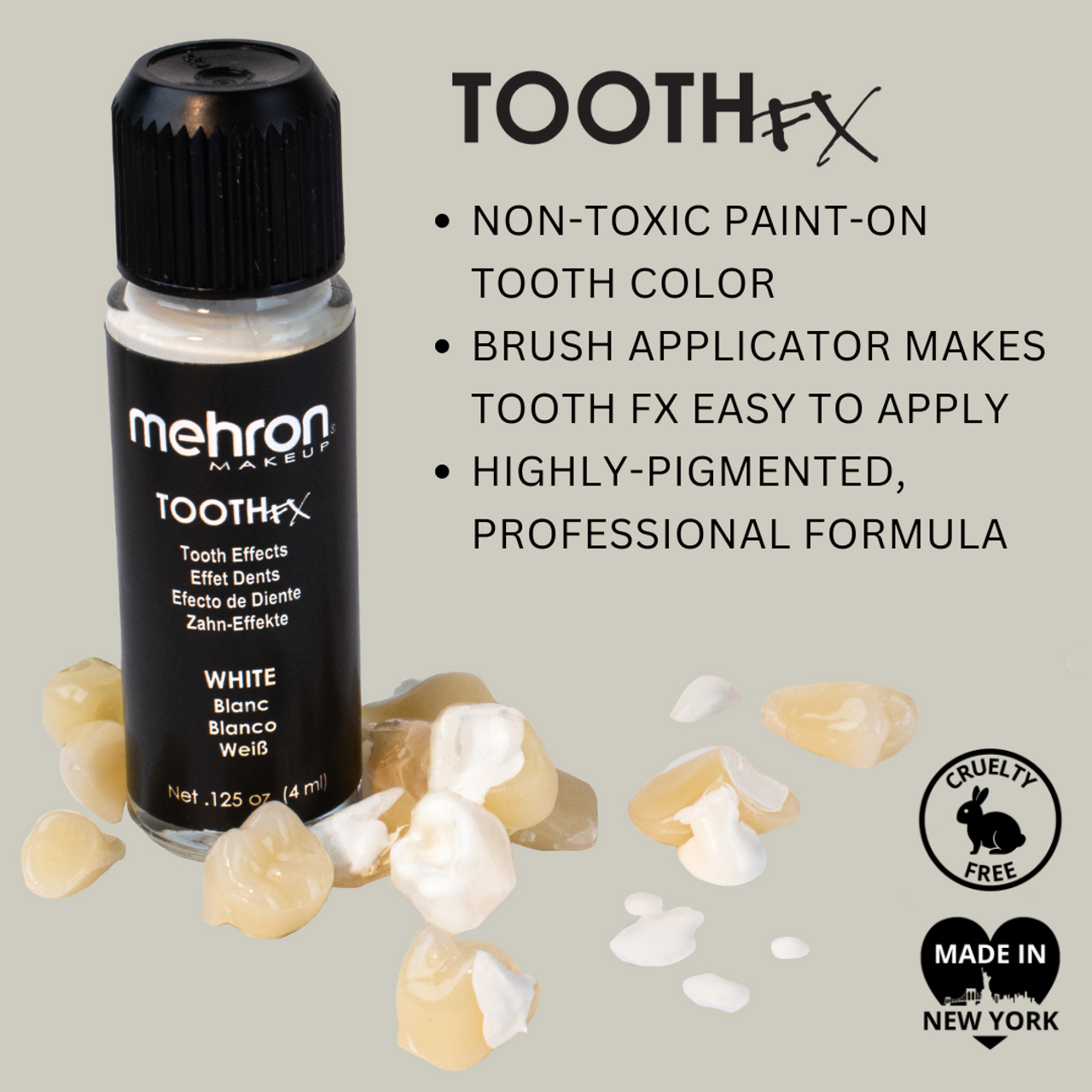 Mehron - Tooth FX - White (4 ml) Tooth Paint