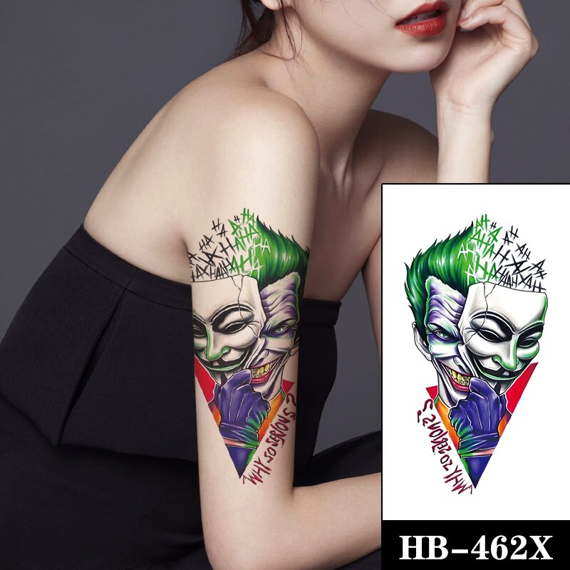 Temporary Tattoo HB-462X Joker "Why So Serious"