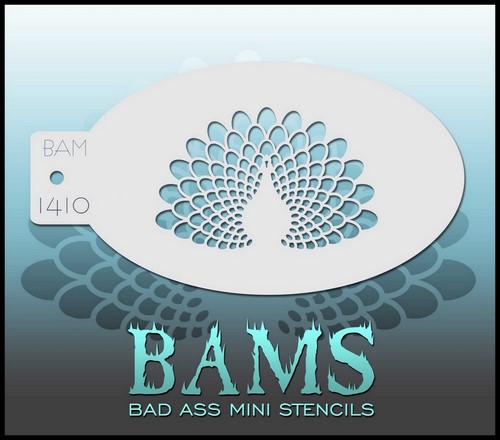 Bad Ass Stencils - BAM 1410 Peacock
