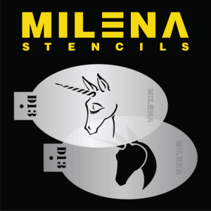 Milena Stencils - D13 - Dreamy Unicorn