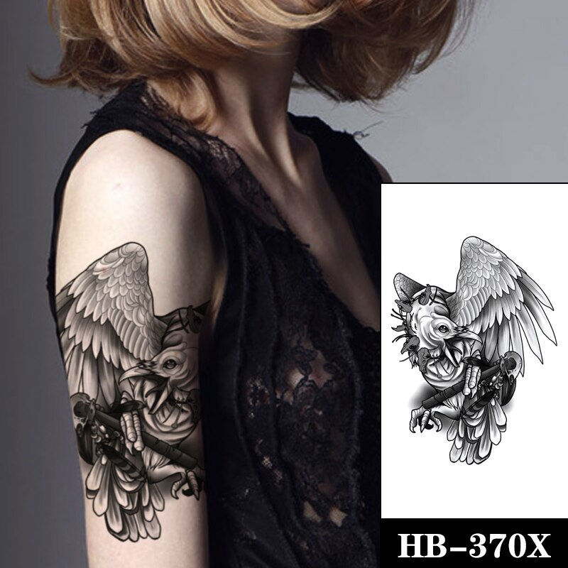 Temporary Tattoo HB-370X Eagle Wings