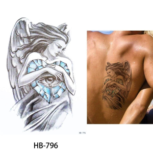 Temporary Tattoo HB-796 Fairy with Crying Heart