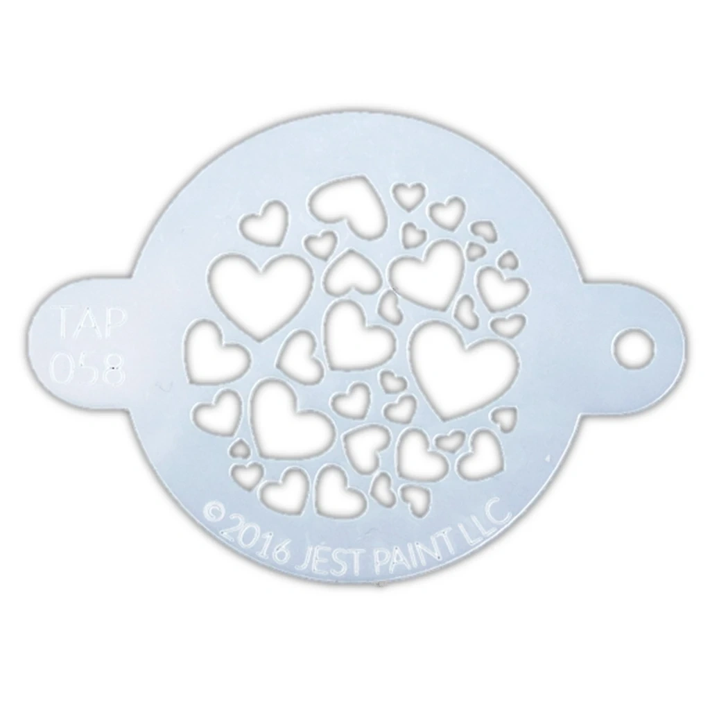 TAP 058 Face Painting Stencil - Sweet Hearts