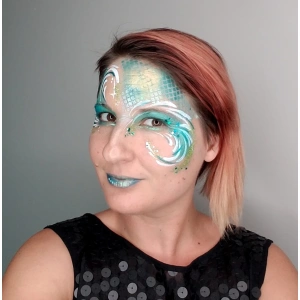 TAP 059 Face Painting Stencil - Fish Scales