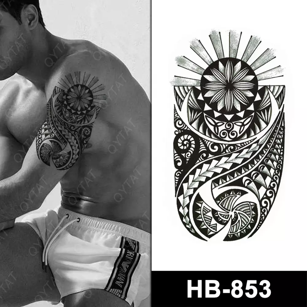 Temporary Tattoo HB-853 Tribal Maori style