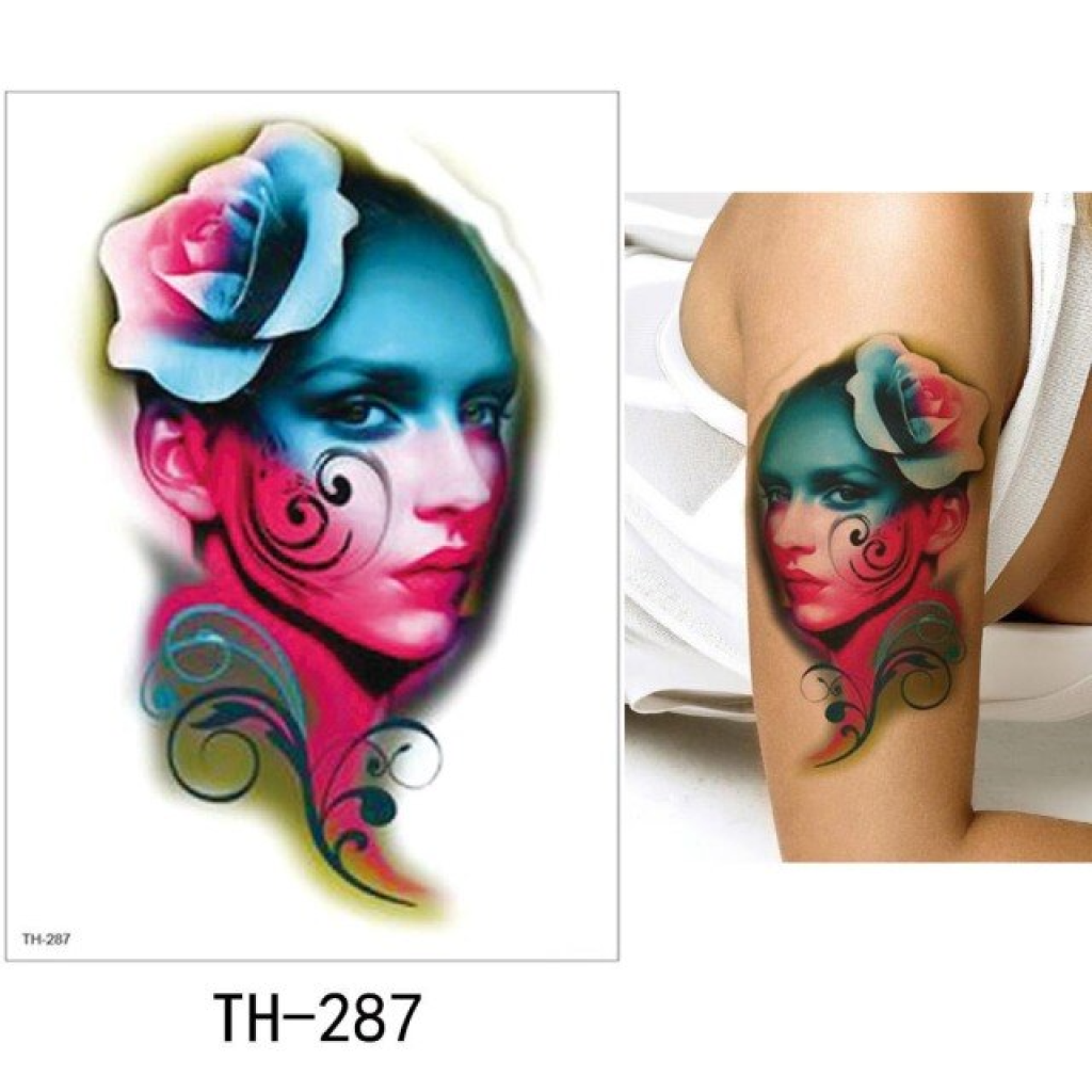 Temporary Tattoo TH-287 Surreal Woman