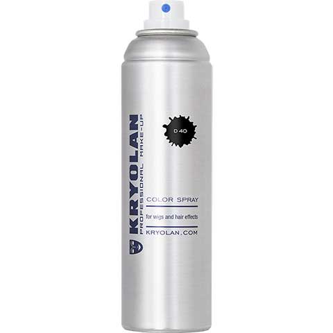 Kryolan Colour Hair Spray - D40 Black