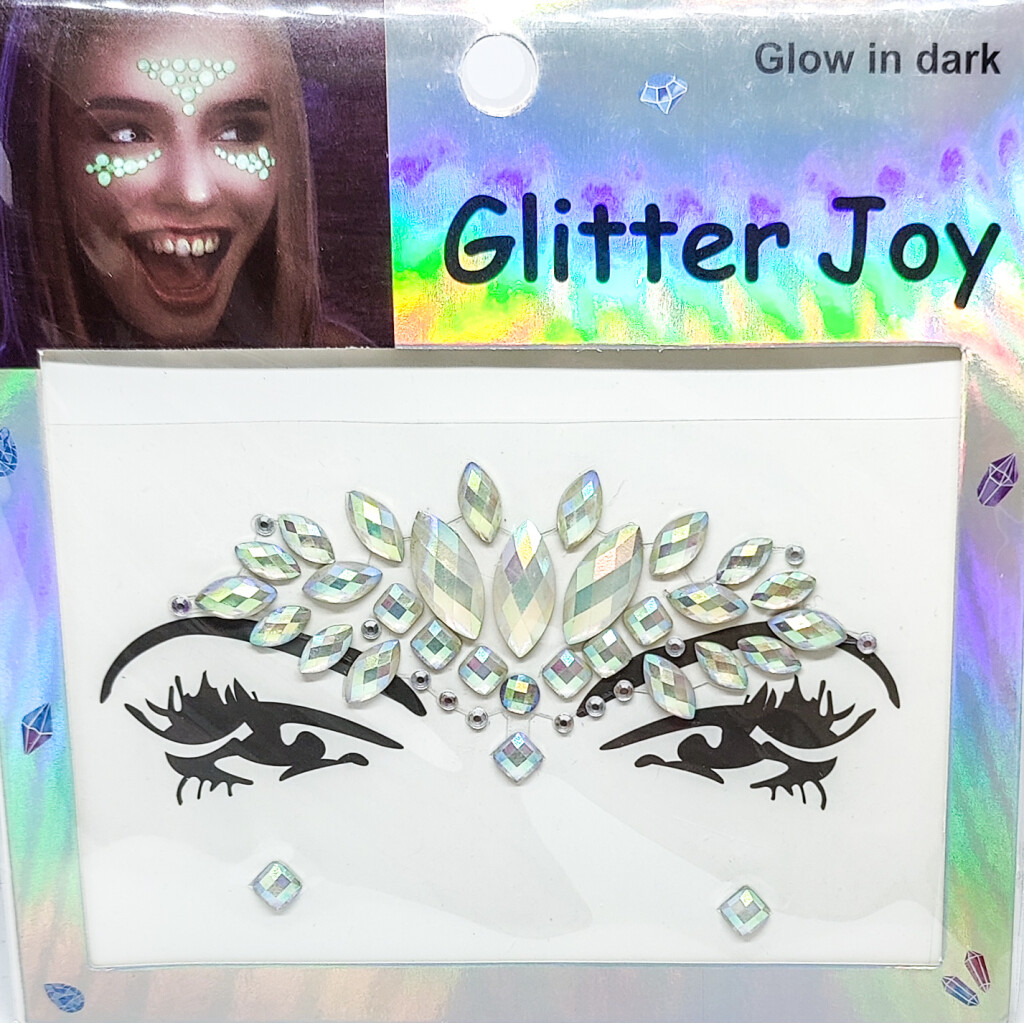 Face Gems - BFG1804 Glow In The Dark Forehead & Eye Gems